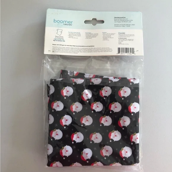 Boomer naturals Neck Gaiter Christmas Santa Claus For Men and Women Size L/XL - Picture 7 of 7